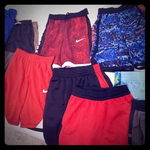 Boys sz medium nike and under armour shorts.